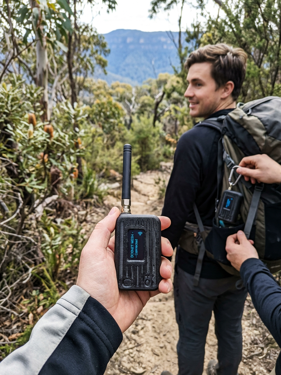 DOSnet Duo — 2 Connection Hubs | Off-Grid Communication Kit